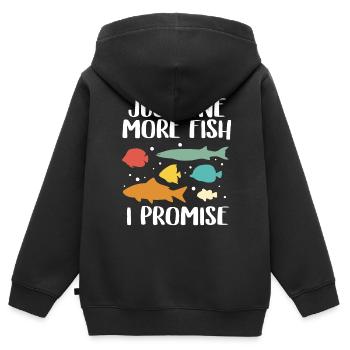 Aquarium - Kinder Premium Organic Zip Hoodie - Schwarz - Hinten - AI Model Kid Male (0cm)