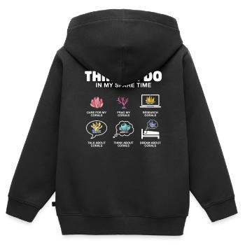 Aquarium - Kinder Premium Organic Zip Hoodie - Schwarz - Hinten - AI Model Kid Male (0cm)