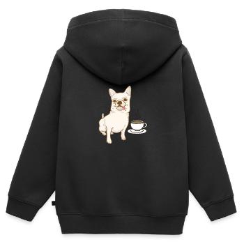 Chihuahua Hund Hundeschule Hundehalter Geschenk - Kinder Premium Organic Zip Hoodie - Schwarz - Hinten - AI Model Kid Male (0cm)