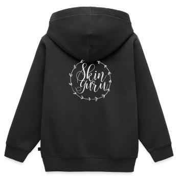 Kosmetikerin - Kinder Premium Organic Zip Hoodie - Schwarz - Hinten - AI Model Kid Male (0cm)