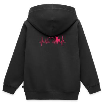 Chihuahua Dog Dog School Dog Owner Gift - Kids Premium Organic Zip-up Hoodie - black - Back - AI Model Kid Male (0cm)
