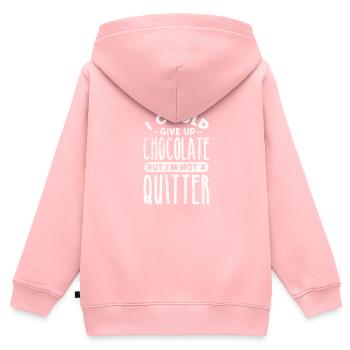 Chocolate - Kids Premium Organic Zip-up Hoodie - rose - Back - AI Model Kid Female (0cm)