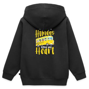 Bus Driver Bus Driver Bus Schuhlbus Gift - Kids Premium Organic Zip-up Hoodie - black - Back - AI Model Kid Male (0cm)