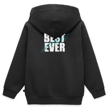 Best Ever Music Music Tone - Kids Premium Organic Zip-up Hoodie - black - Back - AI Model Kid Male (0cm)