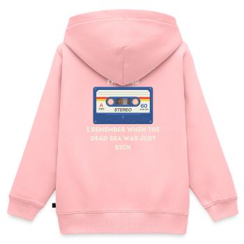 Retro -sarkastisches Alter Spruch - Kinder Premium Organic Zip Hoodie - Rosa - Hinten - AI Model Kid Female (0cm)