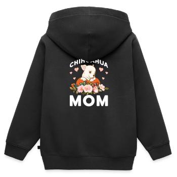 Chihuahua Dog Dog School Dog Owner Gift - Kids Premium Organic Zip-up Hoodie - black - Back - AI Model Kid Male (0cm)