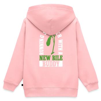 Organ Donor Gallbladder Organ Transplant - Kids Premium Organic Zip-up Hoodie - rose - Back - AI Model Kid Female (0cm)