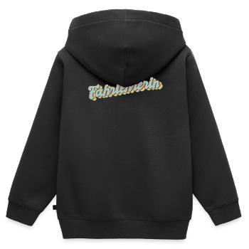 Fahrschule Abschluss-Geschenk Fahrlehrerin - Kinder Premium Organic Zip Hoodie - Schwarz - Hinten - AI Model Kid Male (0cm)