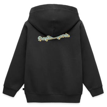 Illustrator Abschluss-Geschenk Grafikdesignerin - Kinder Premium Organic Zip Hoodie - Schwarz - Hinten - AI Model Kid Male (0cm)