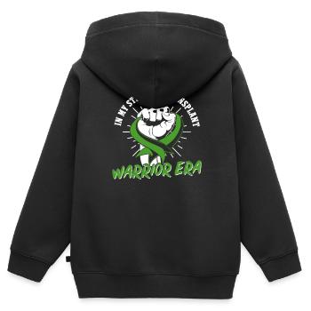 Greffe de cellules souches Donneur de cellules souches Cellule souche - Sweat Premium à capuche zippé enfant bio - noir - Dos - AI Model Kid Male (0cm)