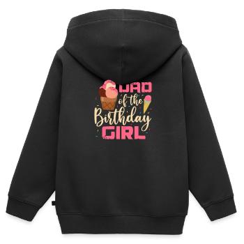 Eiscreme Eis Eiskrem Ice Cream Sommer Geschenk - Kinder Premium Organic Zip Hoodie - Schwarz - Hinten - AI Model Kid Male (0cm)