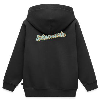 Schneidern Abschluss-Geschenk Textil-Schneiderin - Kinder Premium Organic Zip Hoodie - Schwarz - Hinten - AI Model Kid Male (0cm)