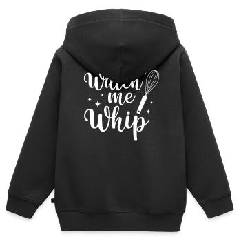 Bäcker Bäckerein Backwaren Backen Geschenk - Kinder Premium Organic Zip Hoodie - Schwarz - Hinten - AI Model Kid Male (0cm)