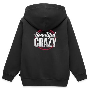 Pays - Sweat Premium à capuche zippé enfant bio - noir - Dos - AI Model Kid Male (0cm)