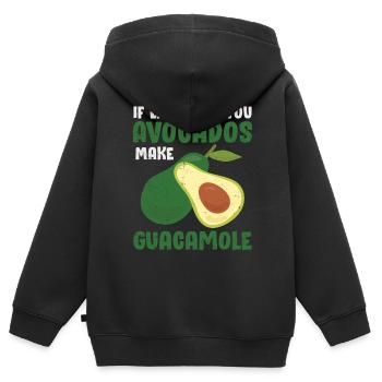Avocado - Kinder Premium Organic Zip Hoodie - Schwarz - Hinten - AI Model Kid Male (0cm)