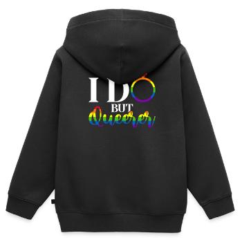 Gay Pride Hochzeit Homo-Ehe - Kinder Premium Organic Zip Hoodie - Schwarz - Hinten - AI Model Kid Male (0cm)
