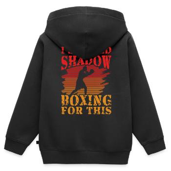 J’ai sauté Shadow Boxing pour cela - Sweat Premium à capuche zippé enfant bio - noir - Dos - AI Model Kid Male (0cm)