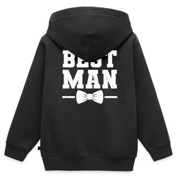 Bachelor Bachelor Party - Kids Premium Organic Zip-up Hoodie - black - Back - AI Model Kid Male (0cm)