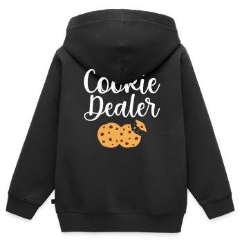 Bäcker Bäckerein Backwaren Backen Geschenk - Kinder Premium Organic Zip Hoodie - Schwarz - Hinten - AI Model Kid Male (0cm)