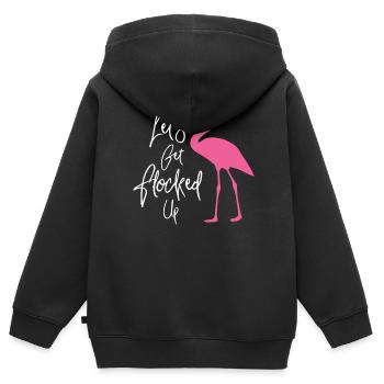 Junggesellin Jungesellinnenabschied Braut - Kinder Premium Organic Zip Hoodie - Schwarz - Hinten - AI Model Kid Male (0cm)