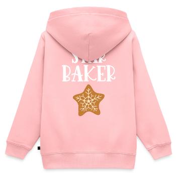 Baker - Kids Premium Organic Zip-up Hoodie - rose - Back - AI Model Kid Female (0cm)