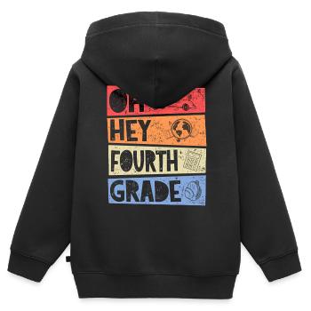 Oh Hey 4th Grade Retro Elementary School Girl Boy - Kids Premium Organic Zip-up Hoodie - black - Back - AI Model Kid Male (0cm)