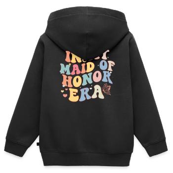 Junggesellin Jungesellinnenabschied Braut - Kinder Premium Organic Zip Hoodie - Schwarz - Hinten - AI Model Kid Male (0cm)