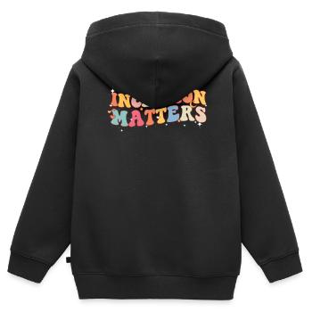 Autismus Awareness Day Autist Geschenk - Kinder Premium Organic Zip Hoodie - Schwarz - Hinten - AI Model Kid Male (0cm)