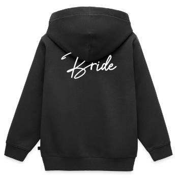 Junggesellin Jungesellinnenabschied Braut - Kinder Premium Organic Zip Hoodie - Schwarz - Hinten - AI Model Kid Male (0cm)