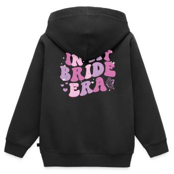 Junggesellin - Kinder Premium Organic Zip Hoodie - Schwarz - Hinten - AI Model Kid Male (0cm)
