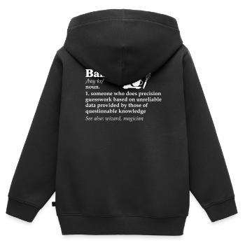 Bäcker Bäckerein Backwaren Backen Geschenk - Kinder Premium Organic Zip Hoodie - Schwarz - Hinten - AI Model Kid Male (0cm)