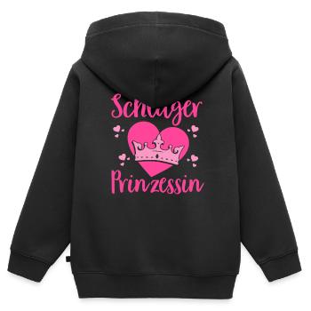 T-shirt Schlager Femme Schlager Party Costume Party - Sweat Premium à capuche zippé enfant bio - noir - Dos - AI Model Kid Male (0cm)