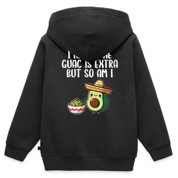 Avocado - Kinder Premium Organic Zip Hoodie - Schwarz - Hinten - AI Model Kid Male (0cm)