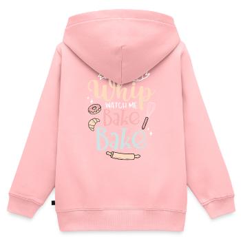 Baker - Kids Premium Organic Zip-up Hoodie - rose - Back - AI Model Kid Female (0cm)