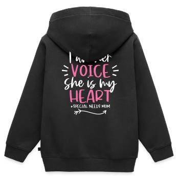Autismus Awareness Day Autist Geschenk - Kinder Premium Organic Zip Hoodie - Schwarz - Hinten - AI Model Kid Male (0cm)