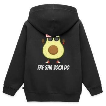 Avocado - Kinder Premium Organic Zip Hoodie - Schwarz - Hinten - AI Model Kid Male (0cm)