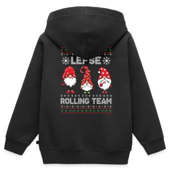 Bäcker Bäckerein Backwaren Backen Geschenk - Kinder Premium Organic Zip Hoodie - Schwarz - Hinten - AI Model Kid Male (0cm)