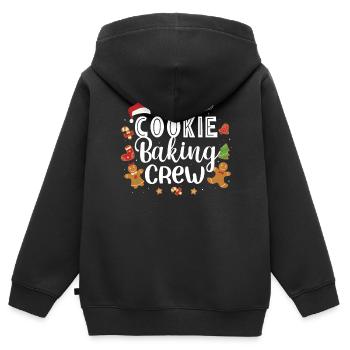 Bäcker Bäckerein Backwaren Backen Geschenk - Kinder Premium Organic Zip Hoodie - Schwarz - Hinten - AI Model Kid Male (0cm)