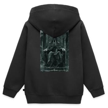 Die Hohepriesterin Tarot - Kinder Premium Organic Zip Hoodie - Schwarz - Hinten - AI Model Kid Male (0cm)