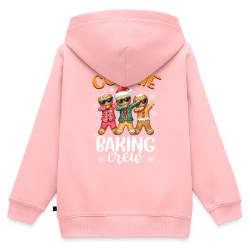 Baker - Kids Premium Organic Zip-up Hoodie - rose - Back - AI Model Kid Female (0cm)