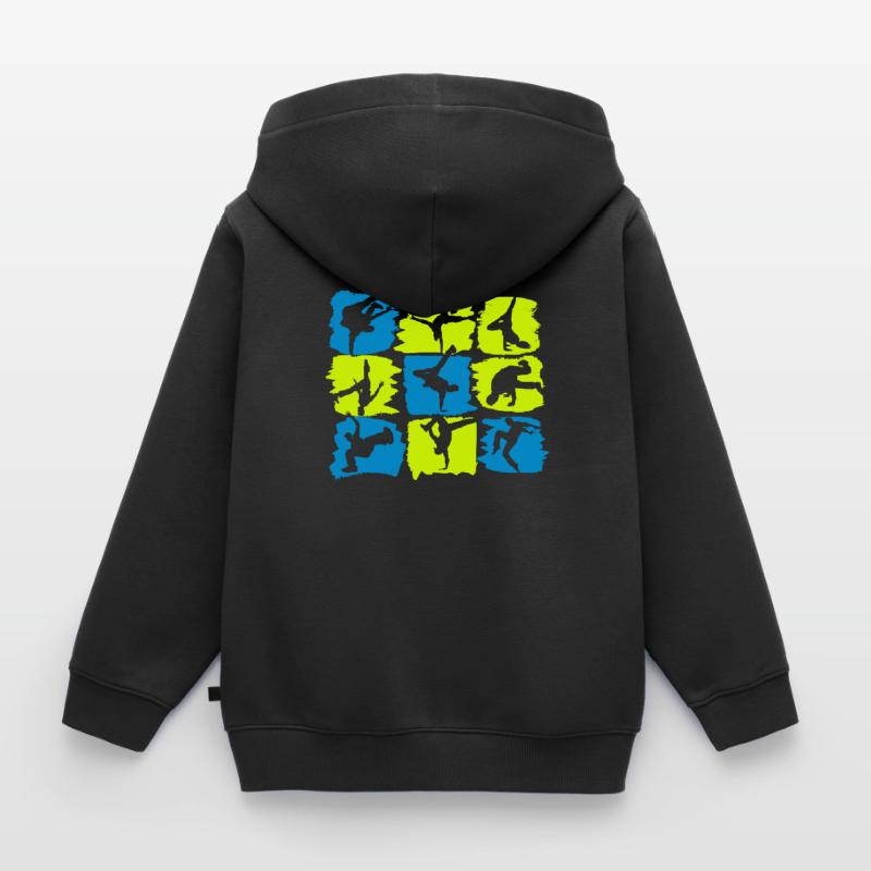 Breakdance Breakdancer - Dancer B-Boying Gift Kids Premium Organic Zip-up Hoodie