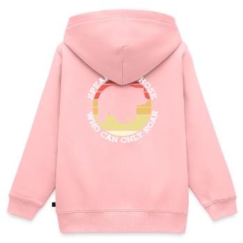 Grizzli Droits des animaux Ours brun - Sweat Premium à capuche zippé enfant bio - rose - Dos - AI Model Kid Female (0cm)