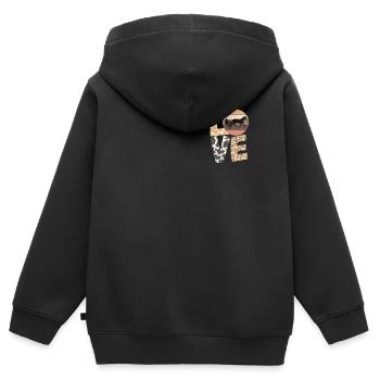 Trotting Horse, Trotting Racing, Equestrian Sports, Horses - Kids Premium Organic Zip-up Hoodie - black - Back - AI Model Kid Male (0cm)