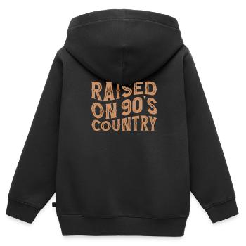 Country Music Countrymusic Geschenk - Kinder Premium Organic Zip Hoodie - Schwarz - Hinten - AI Model Kid Male (0cm)