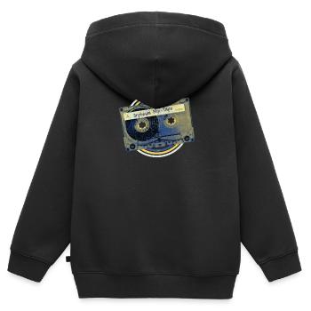 Dortmunder Discothek 80er 90er Wave-Musik Orpheum - Kinder Premium Organic Zip Hoodie - Schwarz - Hinten - AI Model Kid Male (0cm)