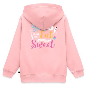 Baker - Kids Premium Organic Zip-up Hoodie - rose - Back - AI Model Kid Female (0cm)