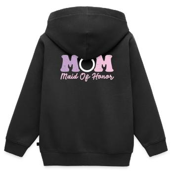 Junggesellin - Kinder Premium Organic Zip Hoodie - Schwarz - Hinten - AI Model Kid Male (0cm)