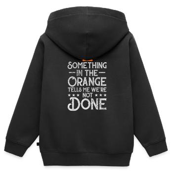 Pays - Sweat Premium à capuche zippé enfant bio - noir - Dos - AI Model Kid Male (0cm)