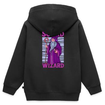 Sound Wizard - Ingénieur du son - Sweat Premium à capuche zippé enfant bio - noir - Dos - AI Model Kid Male (0cm)