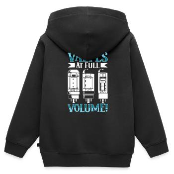 Tubes à plein volume - Tubes à vide - Sweat Premium à capuche zippé enfant bio - noir - Dos - AI Model Kid Male (0cm)